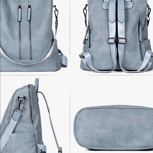 - Backpack Purse Leather Detachable Ladies Shoulder - Picture 4 of 6